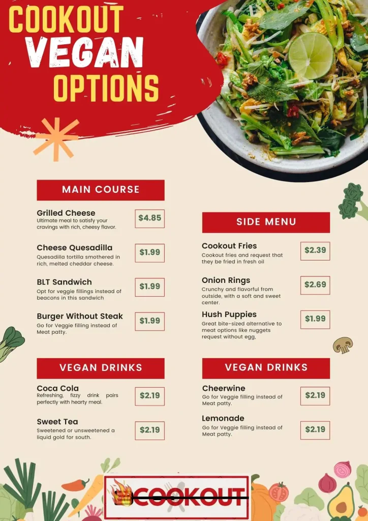 Cookout Vegan Options